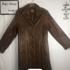 Elegant Brown Leather Jacket